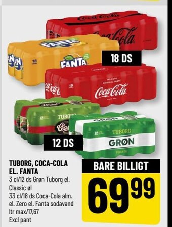 Løvbjerg TUBORG, COCA-COLA EL. FANTA tilbud