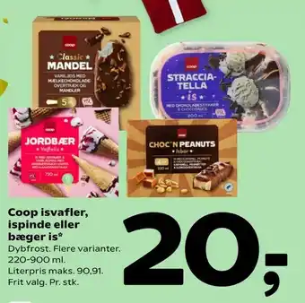 Coop 365 Coop isvafler, ispinde eller bæger is tilbud