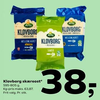 Coop 365 Klovborg skæreost tilbud