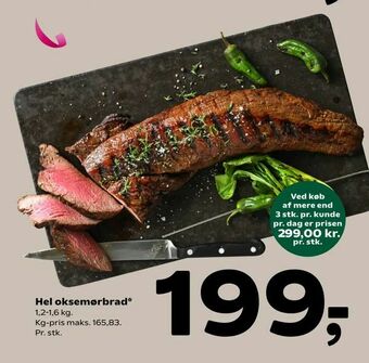 Coop 365 Hel oksemørbrad* tilbud