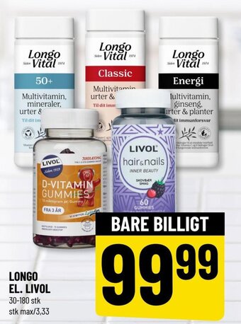 Løvbjerg LONGO EL. LIVOL tilbud