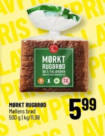 Løvbjerg MØRKT RUGBRØD Møllens brød tilbud
