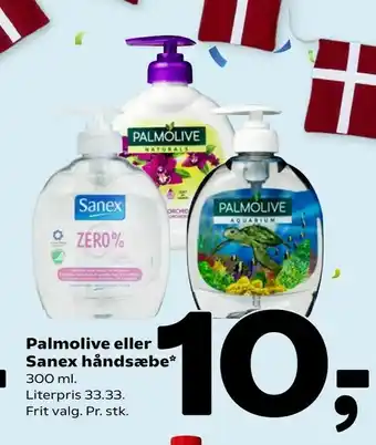 Coop 365 Palmolive eller Sanex håndsæbe tilbud