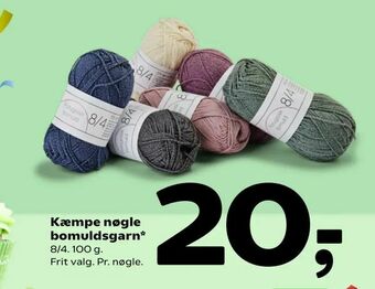 Coop 365 Kæmpe nøgle bomuldsgarn tilbud