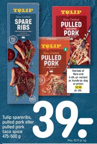 REMA 1000 Tulip spareribs tilbud