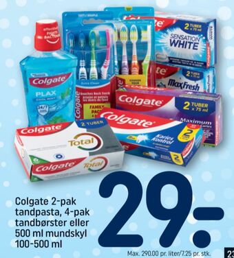 REMA 1000 Colgate tandpasta tilbud