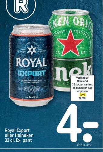REMA 1000 Heineken øl tilbud
