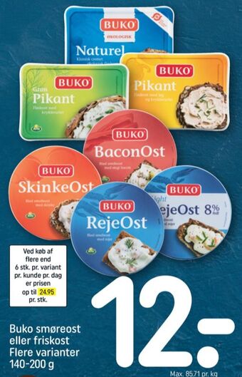 REMA 1000 Buko flødeost naturel tilbud