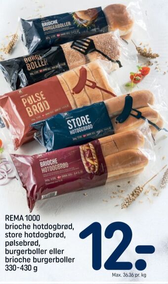 REMA 1000 Rema 1000 brioche hotdogbrød tilbud