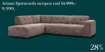 Sit´n Sleep Aviano hjørnesofa m/open end tilbud