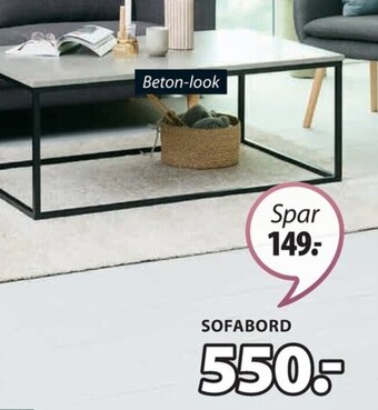 JYSK DOKKEDAL SOFABORD tilbud