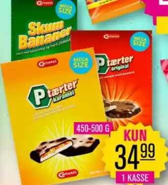 Skum Bananer Ptærter Karamel 450-500 G