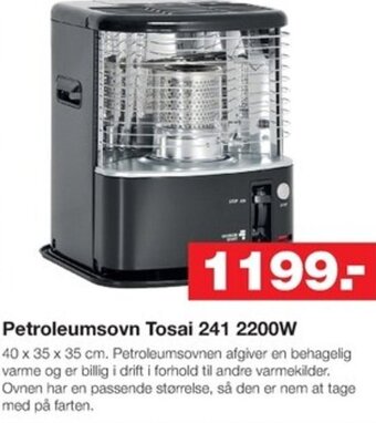 Bauhaus Petroleumsovn Tosai 241 2200W tilbud