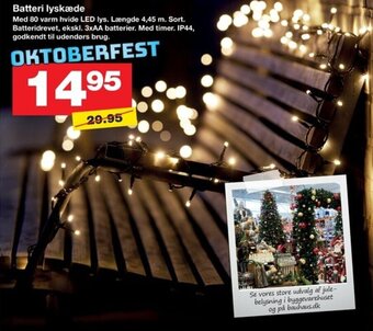 Bauhaus Batteri lyskæde tilbud
