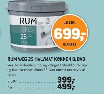 RUM VÆG 25 HALVMAT KØKKEN & BAD