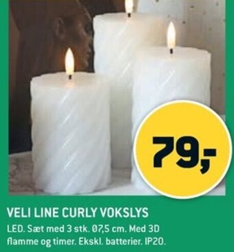 XL-BYG VELI LINE CURLY VOKSLYS tilbud