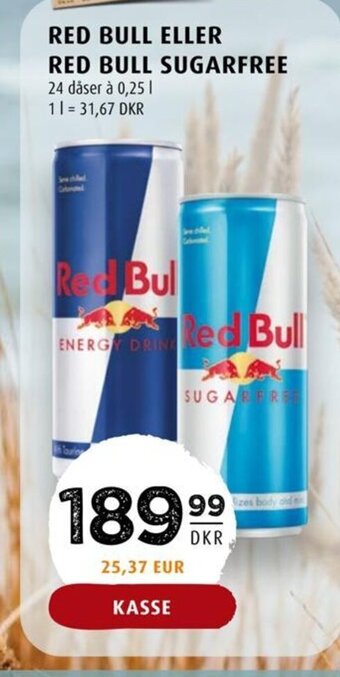 Scandinavian Park RED BULL ELLER RED BULL SUGARFREE tilbud