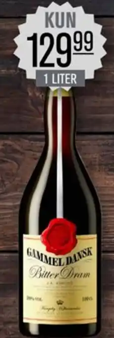 Priss Gammel Dansk Bitter Dram 1 L tilbud