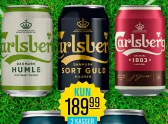 Priss Carlsberg 3 Kasser tilbud