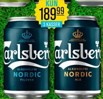 Priss Carlsberg Alkoholfri Nordic 3 Kasser tilbud
