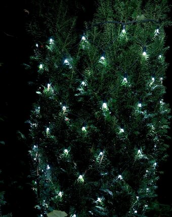 230v lysnet m/timer - 360 led lys - varm hvid - 2 x 2 meter