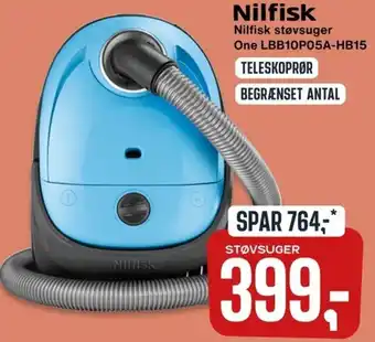 Skousen Nilfisk Støvsuger LBB10PO5A-HB15 tilbud
