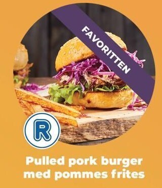 Netto Pulled pork burger med pommes frites tilbud