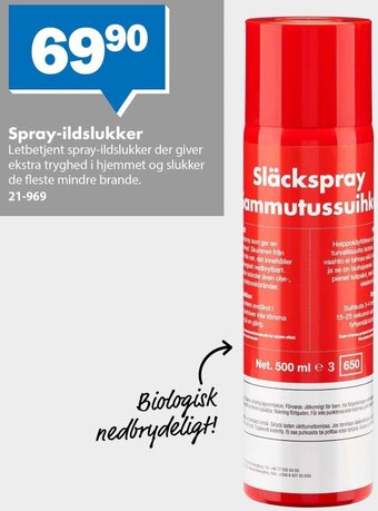 Biltema Spray Ildslukker tilbud
