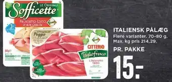 MENY Italiensk Pålæg 70-80 g tilbud