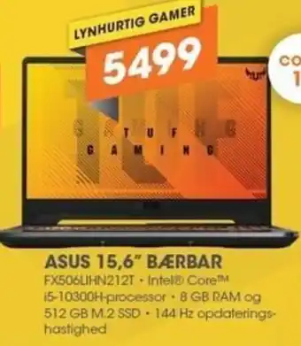 Expert Asus 15,6 Bærbar FX506LIHN212T tilbud
