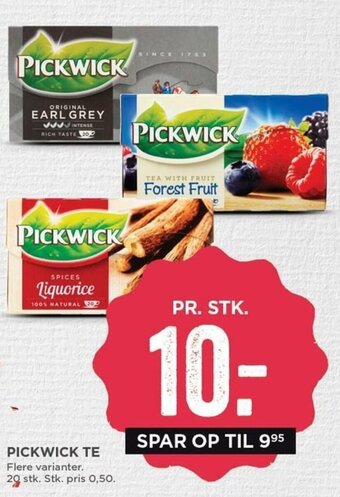 MENY Pickwick Te tilbud