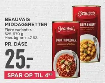 Beauvais Middagsretter 525-570g