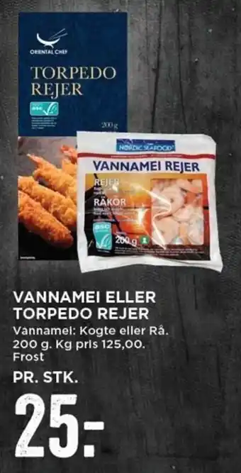 MENY Vannamei Eller Torpedo Rejer 200g tilbud