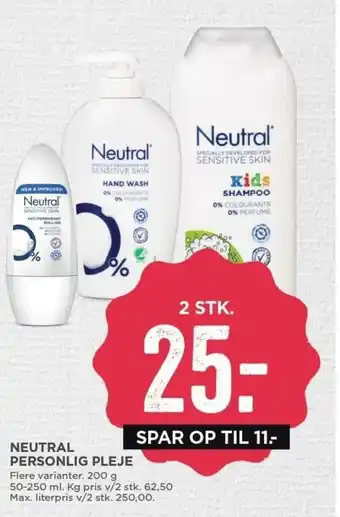 MENY Neutral Personlig Pleje 200g tilbud