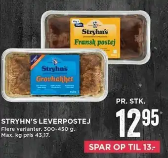 MENY Stryghn's Leverpostej 300-450g tilbud