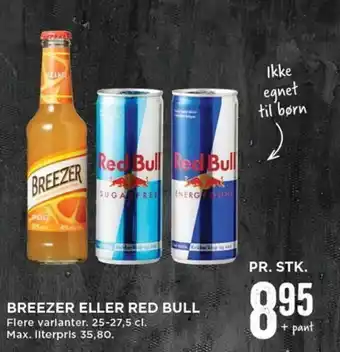 MENY Breezer Eller Red Bull tilbud