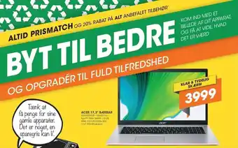 Expert Acer 17,3" Bærbar NXA6TED00B tilbud