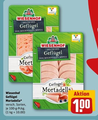 REWE DE Wiesenhof Geflügel Mortadella tilbud