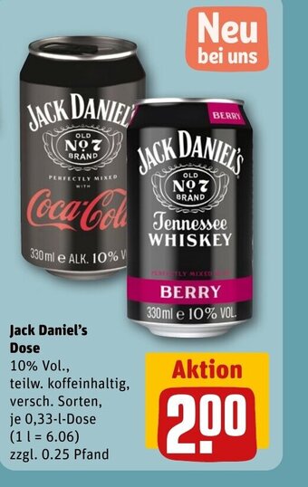 REWE Jack Daniel's Dose tilbud