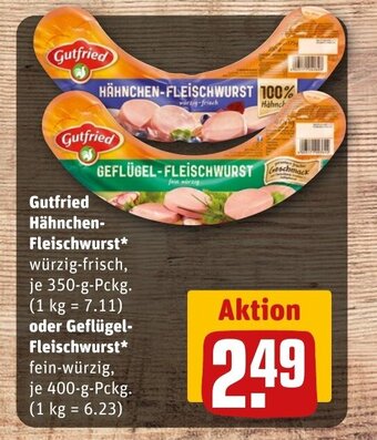 REWE DE Gutfried Hähnchen- Fleischwurst tilbud