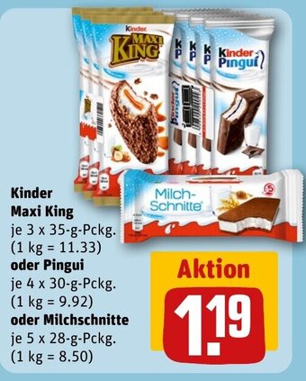 REWE DE Kinder Maxi King tilbud