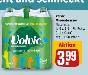REWE DE Volvic Mineralwasser tilbud
