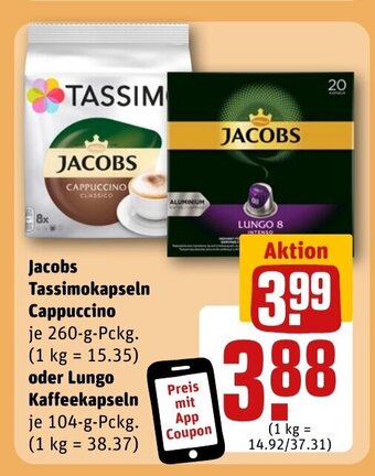 REWE DE Jacobs Tassimokapseln Cappuccino tilbud