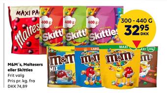 M&m's, maltesers eller skittles