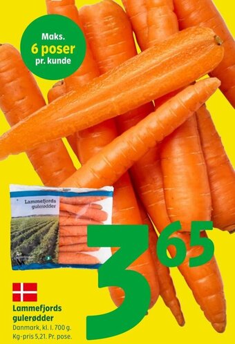 Coop 365 Lammefjords gulerodder tilbud
