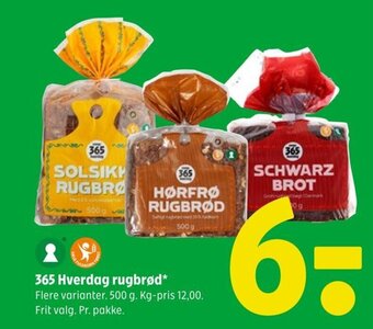 Coop 365 365 Hverdag rugbrød tilbud