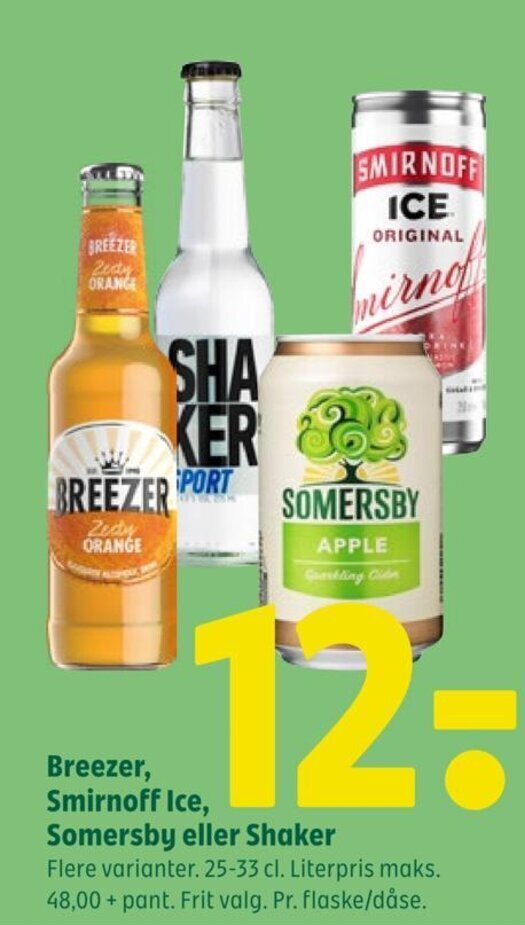 breezer smirnoff ice