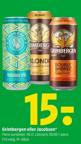 Coop 365 Grimbergen eller Jacobsen tilbud
