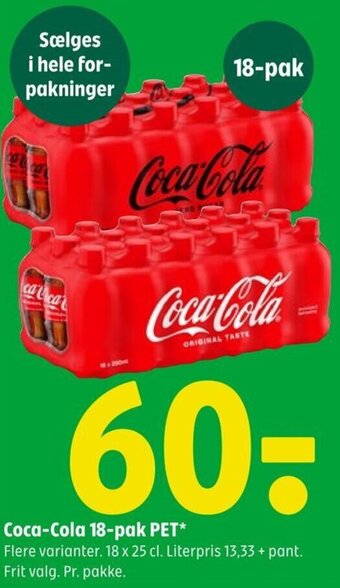 Coop 365 Coca-Cola 18-pak PET tilbud
