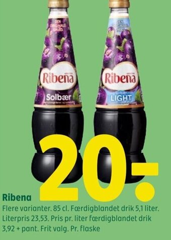 Coop 365 Ribena tilbud
